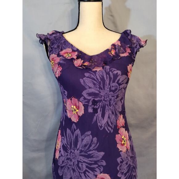 Signature by Robbie Bee Floral Silk Dress - Picture 3 of 8
